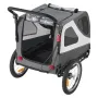 Dog Bike Trailer, Supports up to 45 kg, 2-in-1 Pet Stroller Cart Bicycle Carrier for Small & Large Dogs, Easy Folding Frame with