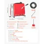 Drain Cleaner Machine, 400W 1400RPM Electric Pipe Drain Cleaning Machine Sewer Snake with 20m x 16mm, 5m x 9.5mm & 0.4m x 12mm S