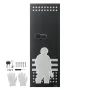 10-12 Gun Safe, Long Gun Cabinet for Rifles and Pistols, Quick Access Rifle Safe with 4 Pistol Pockets and 3 Adjustable Racks, L