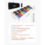 Glockenspiel Xylophone, 27 Notes, Professional Xylophone Percussion Instrument, with Colorful Metal Keys, Includes 4 Mallets, Ca