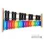VEVOR Glockenspiel Xylophone, 27 toner, Professionelt Xylophone Percussion Instrument, med farverige metaltaster, Indeholder 4