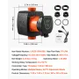 LPS25-11PA/180 High Efficiency Circulator Pump, 117 LPM, 11 M Max Lift Cast Iron Hot Water Recirculating Circulation Pump, Threa
