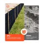 VEVOR Silt Fence Fabric Rolls, 0.6×30.5 m Backed Wire Silt Fence, Erosion Control Fencing for Sediment Retention, Industrial Gra