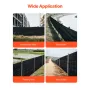 Silt Fence Fabric Rolls, 0.6×30.5 m Backed Wire Silt Fence, Erosion Control Fencing for Sediment Retention, Industrial Grade Tem