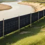 Silt Fence Fabric Rolls, 0.6×30.5 m Backed Wire Silt Fence, Erosion Control Fencing for Sediment Retention, Industrial Grade Tem