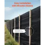 VEVOR Silt Fence Fabric Roll, 0.91 x 152.4 m Erosion Control Fencing, Industrial Grade Tough Polypropylene Fabrics for Sediment 