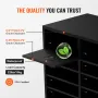 Wood Literature Organizer, 24 Compartments, File Sorter with Removable Shelves, Mailboxes Slot for Office Home Classroom Mailroo