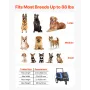 VEVOR Dog Bike Trailer, Supports up to 40 kg, 2-in-1 Pet Stroller Cart Bicycle Carrier for Small & Large Dogs, Easy Folding Fram