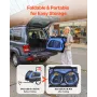 VEVOR Dog Bike Trailer, Supports up to 40 kg, 2-in-1 Pet Stroller Cart Bicycle Carrier for Small & Large Dogs, Easy Folding Fram
