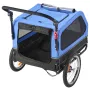 Dog Bike Trailer, Supports up to 40 kg, 2-in-1 Pet Stroller Cart Bicycle Carrier for Small & Large Dogs, Easy Folding Frame with