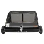 Tow Behind Lawn Sweeper, 111.7 cm Pull Behind Lawn Sweeper, 25 cu. ft Large Capacity Leaf & Grass Collector, Heavy Duty Garden S