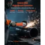 VEVOR Angle Grinder, 127mm Electric Grinder Power Tool, 5.4Amps 10000RPM High-Speed Corded Angle Grinders with Adjustable Dust G