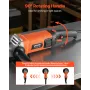 VEVOR Angle Grinder, 177.8mm Electric Grinder Power Tool, 8.2Amps 8500RPM High-Speed Corded Angle Grinders with Adjustable Dust 