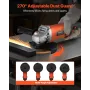 VEVOR Angle Grinder, 177.8mm Electric Grinder Power Tool, 8.2Amps 8500RPM High-Speed Corded Angle Grinders with Adjustable Dust 