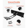Snow Plow Kit, 1524 mm Universal Snow Plow Attachment, Height & Left-Right Adjustable, Quick To Detach, Steel ATV Scrape Blade, 