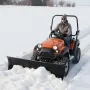 Snow Plow Kit, 122 cm Universal Snow Plow Attachment, Height & Left-Right Adjustable, Quick To Detach, Steel ATV Scrape Blade, 3