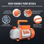 1/4 hk 4 CFM AC Vacuum Pump and Gauge Set, Single Stage Rotary