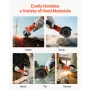 Angle Grinder, 114.3mm Electric Grinder Power Tool, 4.5Amps 12000RPM High-Speed Corded Angle Grinders with Adjustable Dust Guard