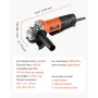 VEVOR Angle Grinder, 114.3mm Electric Grinder Power Tool, 4.5Amps 12000RPM High-Speed Corded Angle Grinders with Adjustable Dust