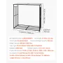VEVOR Firewood Rack with Sloped Roof, 1.85m Outdoor Firewood Holder, 1/4 Cord Log Storage Shed, 299kg Max Weight Capacity, Powde