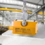 Permanent Magnetic Lifter, 600 kg Pulling Capacity, Heavy Duty N42 Neodymium Lifting Magnet with Release Handle and Steel Hook, 