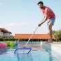 Pool Pole, 1 to 4.6 m Telescoping Swimming Pool Cleaning Poles, Professional Adjustable Telescopic Pole with 2 Extension Poles, 