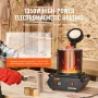 VEVOR guldsmelteovn, 1350W, 1150°C Max temperatur, digital elektrisk smelteovn med 1 kg og 3 kg keramiske digler