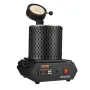 Gold Melting Furnace, 1350W, 1150°C Max Temperature, Digital Electric Melting Furnace with 1 kg and 3 kg Ceramic Crucibles, Cruc