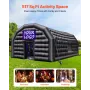 VEVOR Inflatable Nightclub, 8 x 6 x 4 m Inflatable Party Tent with 1100W Blower & Sandbag, Ventilated Blow up Night Club with 2 