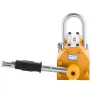 Permanent Magnetic Lifter, 400 kg Pulling Capacity, Heavy Duty N42 Neodymium Lifting Magnet with Release Handle and Steel Hook, 