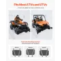 Snow Plow Blade, 109/152 cm Width Adjustable Snow Plow Kit, Easy to Detach, Universal Mount Plowing Attachment with Rubber Flaps