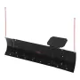 Snow Plow Blade, 109/152 cm Width Adjustable Snow Plow Kit, Easy to Detach, Universal Mount Plowing Attachment with Rubber Flaps