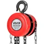 VEVOR Hand Chain Hoist, 1 Ton Capacity, Manual Chain Block with Upgrade G70 Galvanized Chain, 6 m Lifting Height, Heavy Duty Pul
