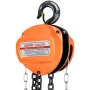 Hand Chain Hoist, 1 Ton Capacity, Manual Chain Block with Upgrade G80 Galvanized Chain, 6 m Lifting Height, Heavy Duty Pulley Ho