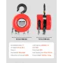 Hand Chain Hoist, 1 Ton Capacity, Manual Chain Block with Upgrade G70 Galvanized Chain, 2.44 m Lifting Height, Heavy Duty Pulley