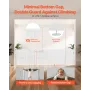 Retractable Baby Gate, 870 mm Tall, Extends up to 2800 mm Wide, Retractable Gate for Kids or Pets, Mesh Material, Easy to Instal