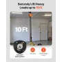 VEVOR Hand Chain Hoist, 3 Ton Capacity, Manual Chain Block with Upgrade G80 Galvanized Chain, 3 m Lifting Height, Heavy Duty Pul