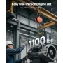 Hand Chain Hoist, 1/2 Ton Capacity, Manual Chain Block with Upgrade G80 Galvanized Chain, 3 m Lifting Height, Heavy Duty Pulley 