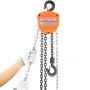 Hand Chain Hoist, 1/2 Ton Capacity, Manual Chain Block with Upgrade G80 Galvanized Chain, 3 m Lifting Height, Heavy Duty Pulley 