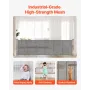 Retractable Baby Gate, 870 mm Tall, Extends up to 2800 mm Wide, Retractable Gate for Kids or Pets, Mesh Material, Easy to Instal