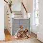 VEVOR Retractable Baby Gate, 870 mm Tall, Extends up to 2800 mm Wide, Retractable Gate for Kids or Pets, Mesh Material, Easy to 