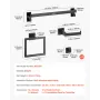 VEVOR Matte Black Bathroom Hardware Set, 5 Pieces Stainless Steel Bathroom Accessories Set, 24-inch Towel Bar, Towel Rack, 2 Rob