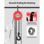 Hand Chain Hoist, 1 Ton Capacity, Manual Chain Block with Upgrade G70 Galvanized Chain, 3 m Lifting Height, Heavy Duty Pulley Ho