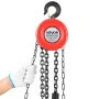 VEVOR Hand Chain Hoist, 1 Ton Capacity, Manual Chain Block with Upgrade G70 Galvanized Chain, 3 m Lifting Height, Heavy Duty Pul