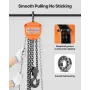 VEVOR Hand Chain Hoist, 2 Ton Capacity, Manual Chain Block with Upgrade G80 Galvanized Chain, 3 m Lifting Height, Heavy Duty Pul