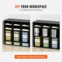Wood Literature Organizer, 36 Compartments, File Sorter with Removable Shelves, Mailboxes Slot for Office Home Classroom Mailroo