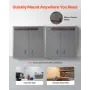 Metal Wall Cabinet, 76.2W x 31D x 76.2H cm, Steel Floating Hanging Storage Cabinet with Locking Doors and Adjustable Shelf for G