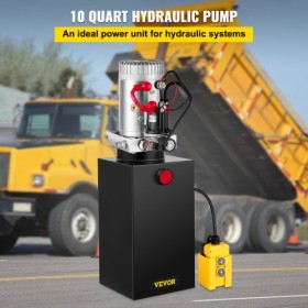 rt Single Acting Hydraulic Pump Dump Trailer Unloading Repair 12v