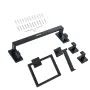 Matte Black Bathroom Hardware Set, 5 Pieces Bathroom Accessories Set, Stainless Steel 16 inch Towel Bar, Towel Rack, 2 Robe Towe