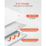 Reflective Insulation Roll, Double-Layer Air Bubble Radiant Barrier, 6mm 30.48 m x 1.22 m, Aluminum Foil White PE Film Heat Refl